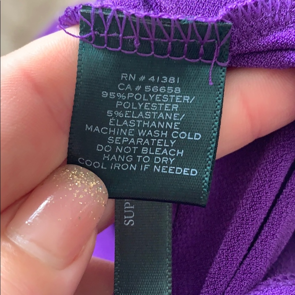 Ralph Lauren Royal Purple Blouse - Picture 10 of 10